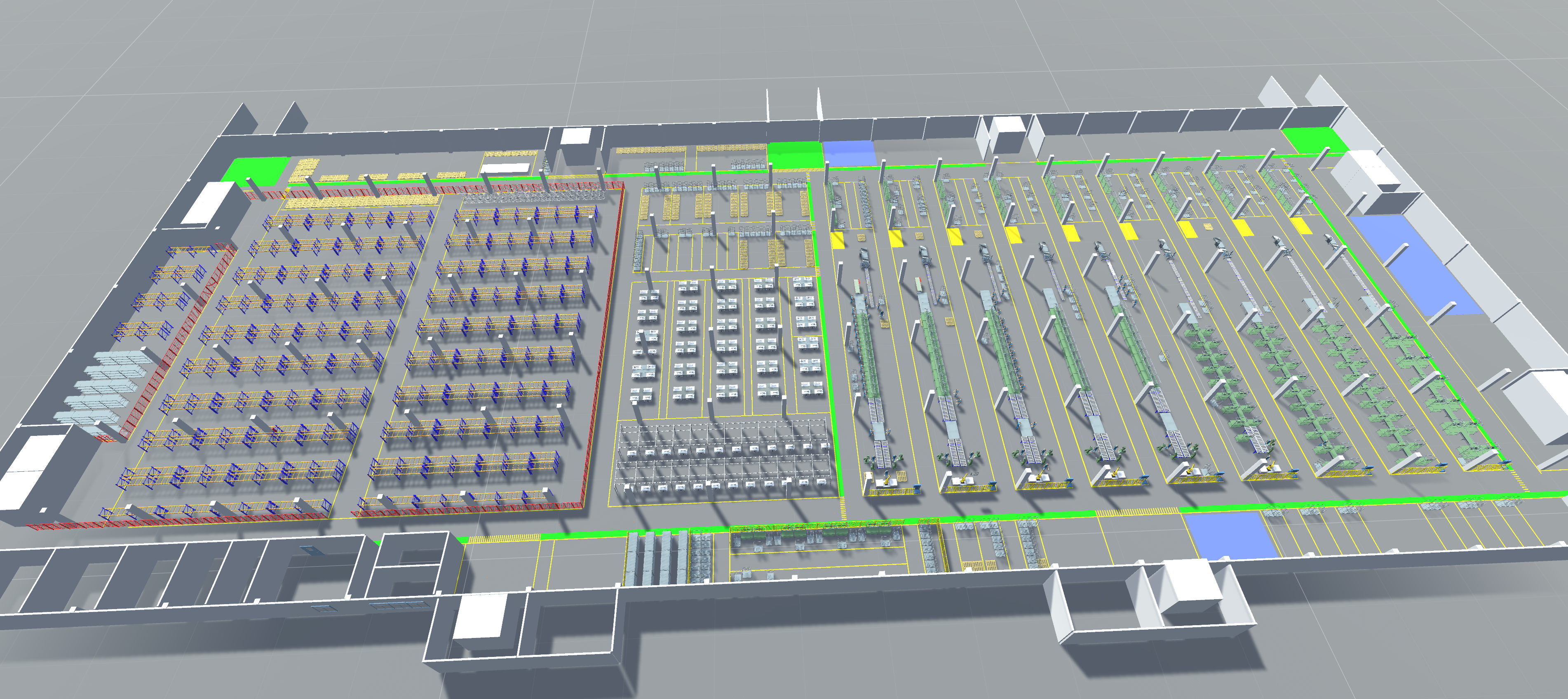 工厂布局3D仿真